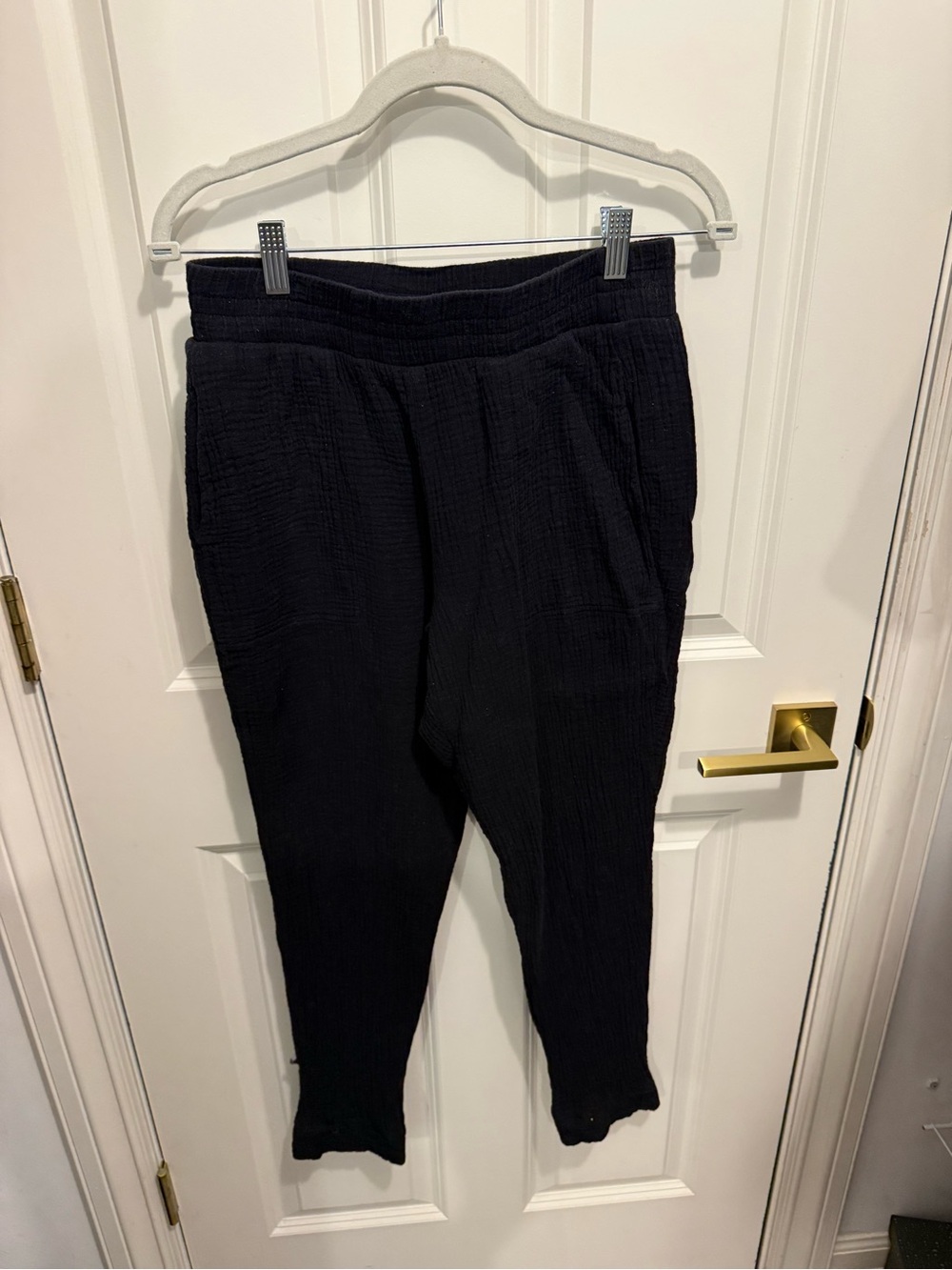 Black NATION gauze pants